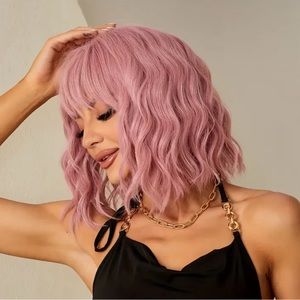 Pink wig